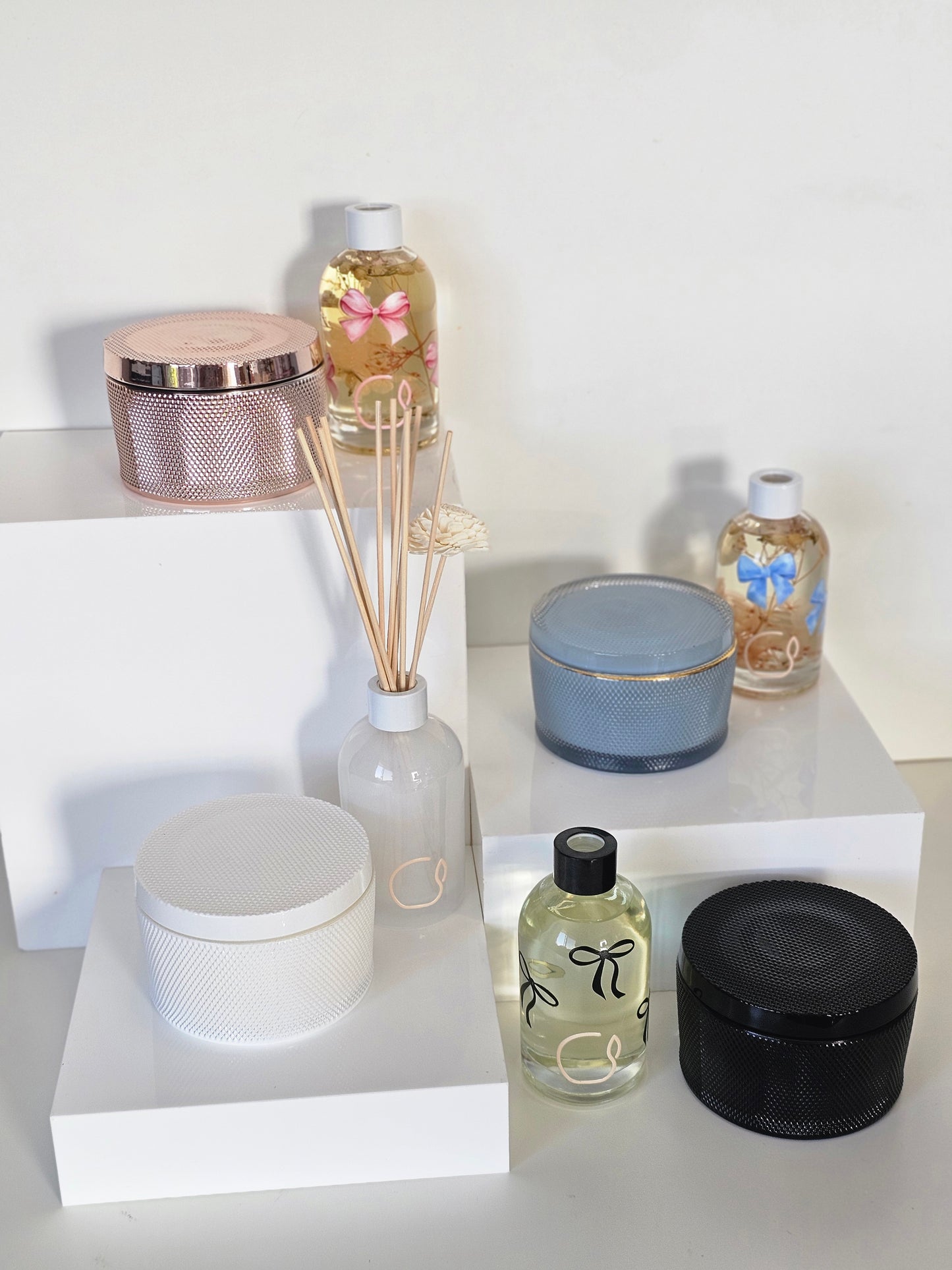 Black Satin Candle Jar