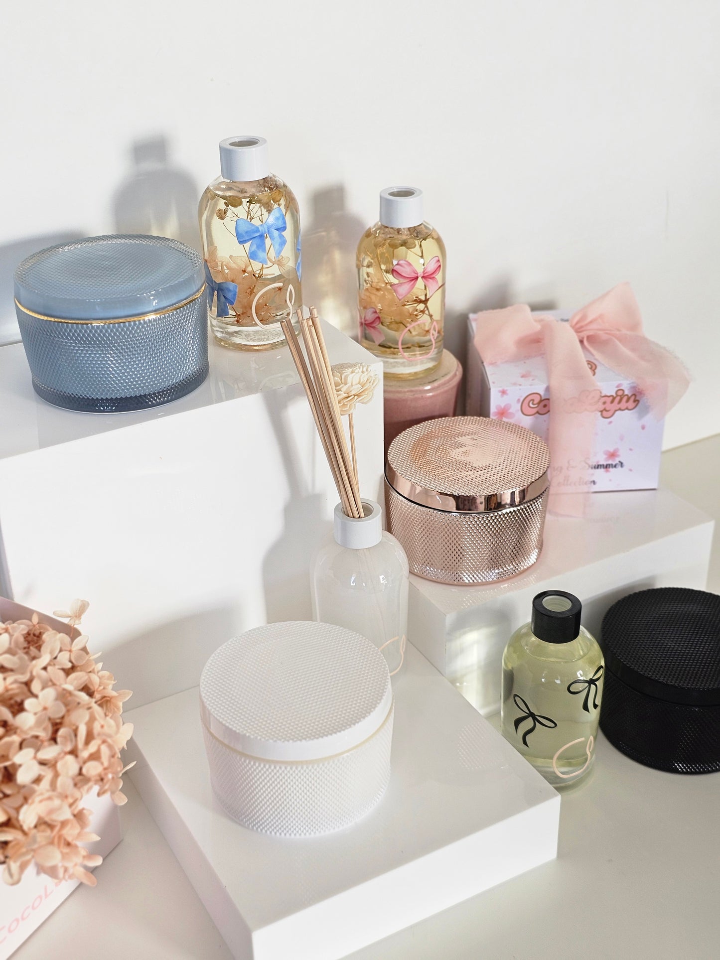 White Glow Candle Jar