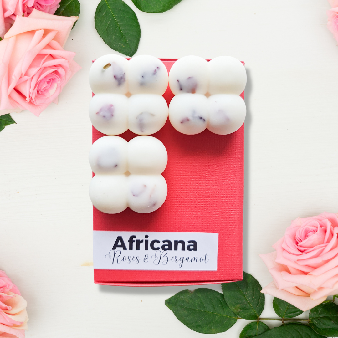 candle / wax melts / Africana - Roses and Bergamot