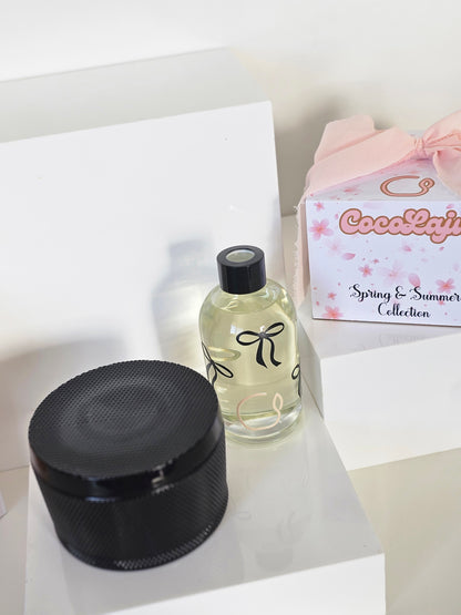 Black Satin Combo Set