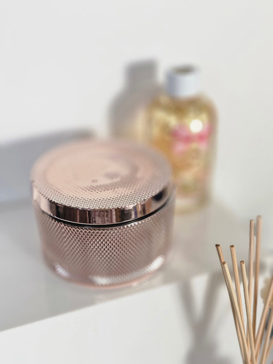 Rose Sparkle Candle Jar