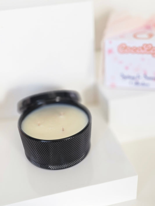 Black Satin Candle Jar